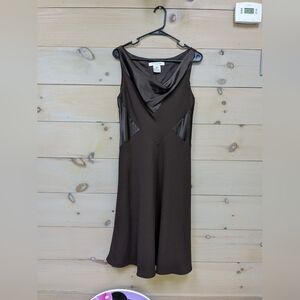 Formal fitted brown dress